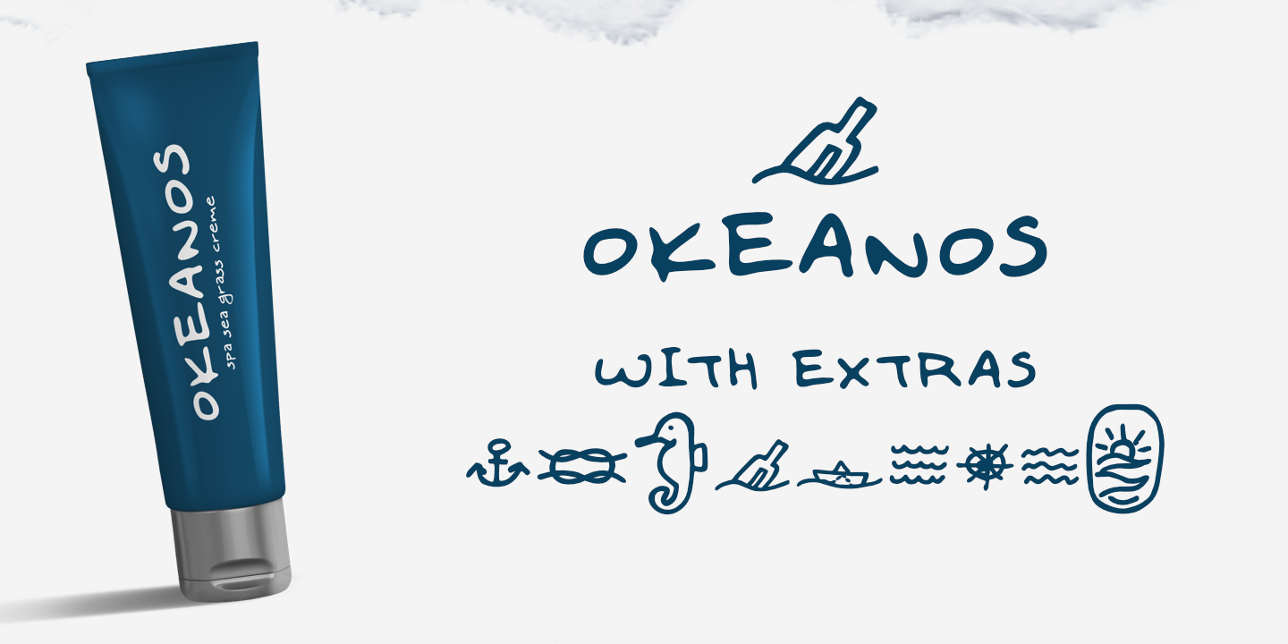 Пример шрифта Okeanos #1